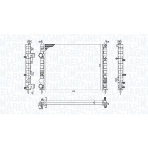 Radiator, Motorkoeling MAGNETI MARELLI 350213196400