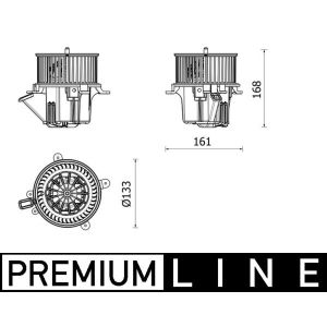 Ventilador da cabina MAHLE AB 282 000P