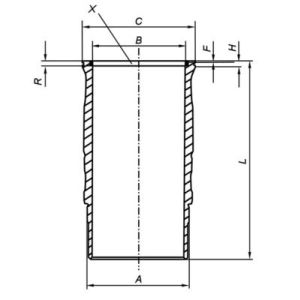 Zylinderlaufbuchse MAHLE 061 LW 00120 001