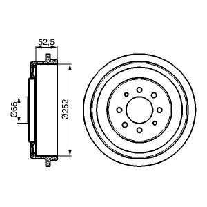 Bremstrommel BOSCH 0 986 477 067
