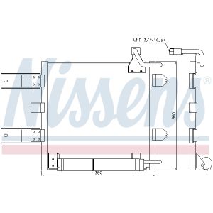 Condensador, aire acondicionado NISSENS 94446