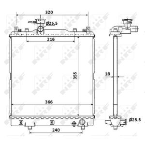 Refroidisseur, batterie de traction EASY FIT NRF 58353