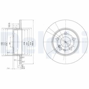 Disque de frein DELPHI BG2738