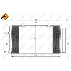 Kondensator, Klimaanlage NRF 35659