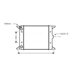 Arrefecedor do motor AVA COOLING VN2012
