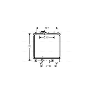 Raffreddatore motore AVA COOLING OLA2382