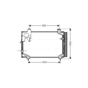 A/C-kondensor AVA COOLING TO5394D