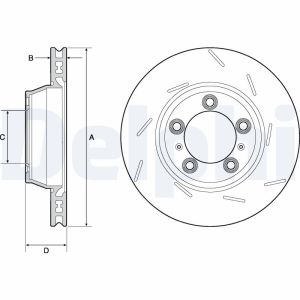 Disco de freno DELPHI BG9165C