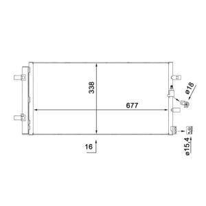 Condensador, ar condicionado BEHR MAHLE AC 102 000S