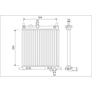 Radiador, arrefecimento do motor VALEO 701128