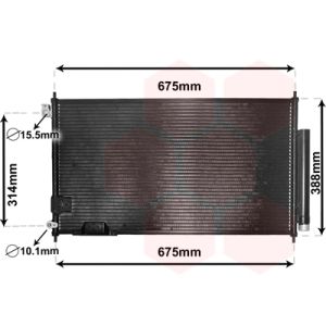 Condenseur (climatisation) VAN WEZEL 25005239