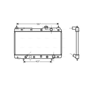 Arrefecedor do motor AVA COOLING HD2104