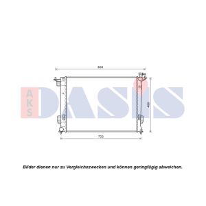 Arrefecedor do motor AKS DASIS 510175N