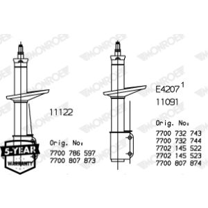 Ammortizzatore MONROE 11091