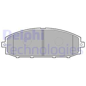 Bremsbelagsatz DELPHI LP1305, Vorne