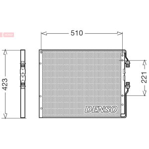 Condensator, airconditioning DENSO DCN12101