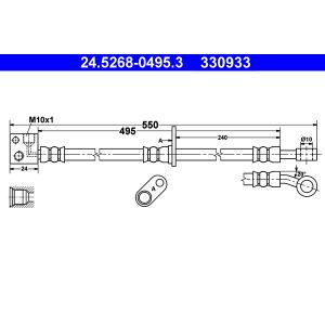 Bremsschlauch ATE 24.5268-0495.3