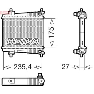 Radiador, arrefecimento do motor DENSO DRM05078