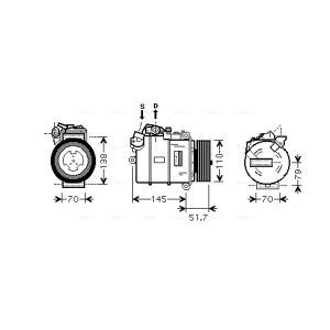 Compressor, ar condicionado AVA COOLING BWAK329