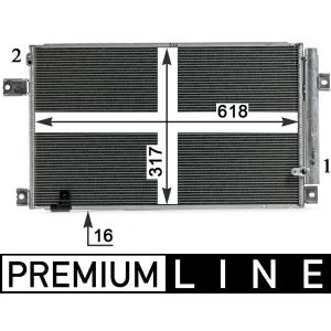 Condenseur (climatisation) MAHLE AC 828 000P