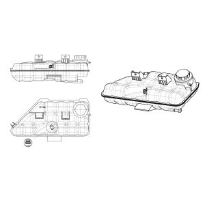 Expansievat, koelvloeistof EASY FIT NRF 454045