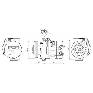 Compressor, ar condicionado AVA COOLING KAAK345