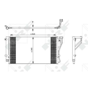 Kondensator, Klimaanlage EASY FIT NRF 35980