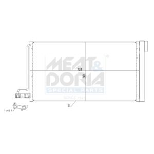 A/C-kondensor MEAT & DORIA 991157