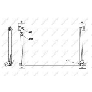 Radiator, motorkoeling Economy Class NRF 58472A