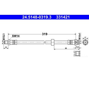 Flexible de frein ATE 24.5148-0319.3