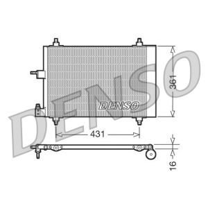Condensator, airconditioning DENSO DCN07009