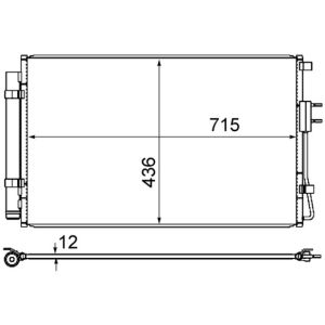 Condenseur (climatisation) MAHLE AC 868 000S