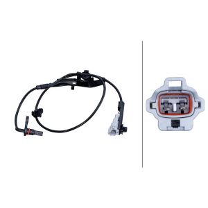 Sensor do ABS traseiro, direito HELLA 6PU 230 048-731