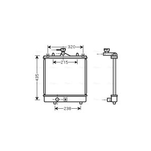 Arrefecedor do motor AVA COOLING SZA2061