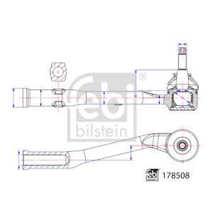 Extremo de la barra de dirección FEBI BILSTEIN 178508