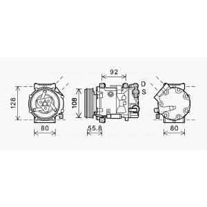 Compressor, ar condicionado AVA COOLING CNK282