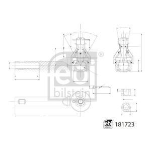 Extremo de la barra de dirección FEBI BILSTEIN 181723