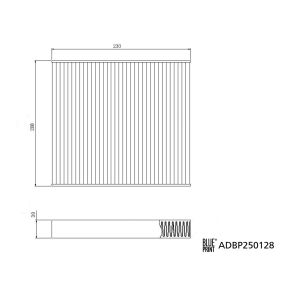 Innenraumfilter BLUE PRINT ADBP250128