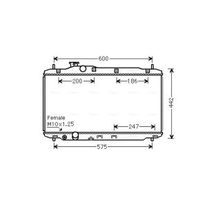 Arrefecedor do motor AVA COOLING HD2296