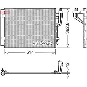 Condensator, airconditioning DENSO DCN41014