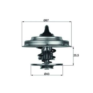 Thermostat, Kühlmittel MAHLE TX 18 83D