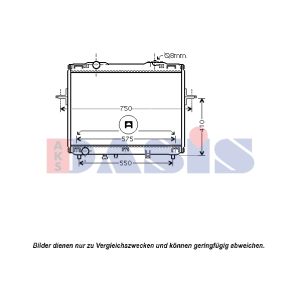 Arrefecedor do motor AKS DASIS 510088N
