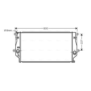 Arrefecedor do motor AVA COOLING TO2401