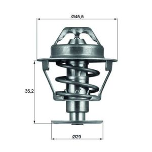Termóstato, líquido de refrigeração MAHLE TX 81 89D