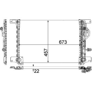 Condenseur (climatisation) MAHLE AC 283 000P