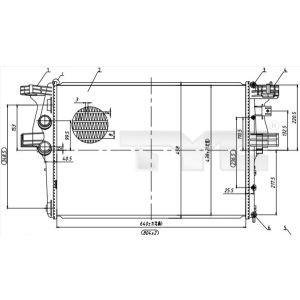 Arrefecedor do motor TYC 715-0005