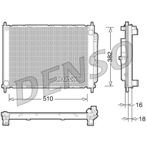 Condensador, sistema de ar condicionado DENSO DRM23101