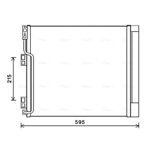 Condensador, sistema de ar condicionado AVA COOLING DN5355D
