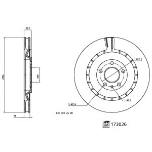 Disco de travão FEBI BILSTEIN 173026