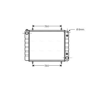 Arrefecedor do motor AVA COOLING AUA2084